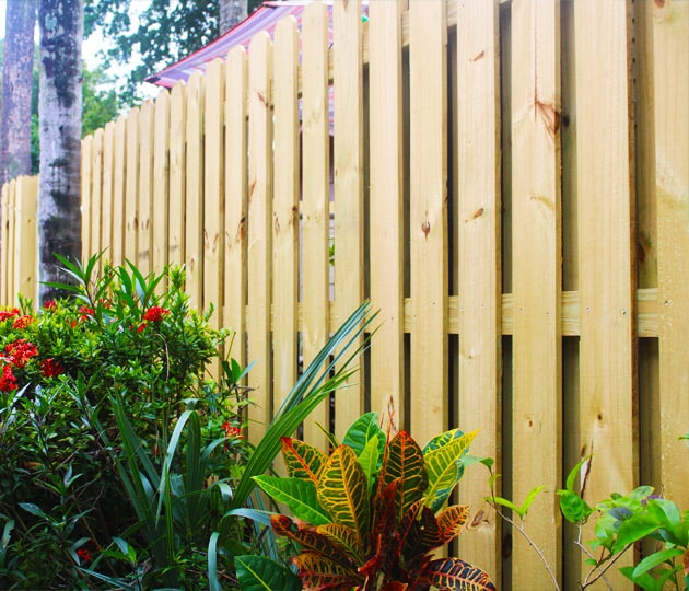 Wood Fence Installed In Tamarac