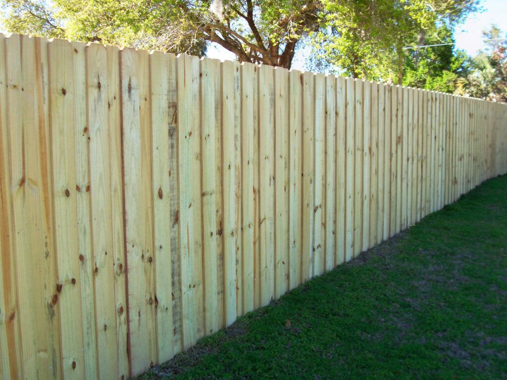 wood board on board fence 1
