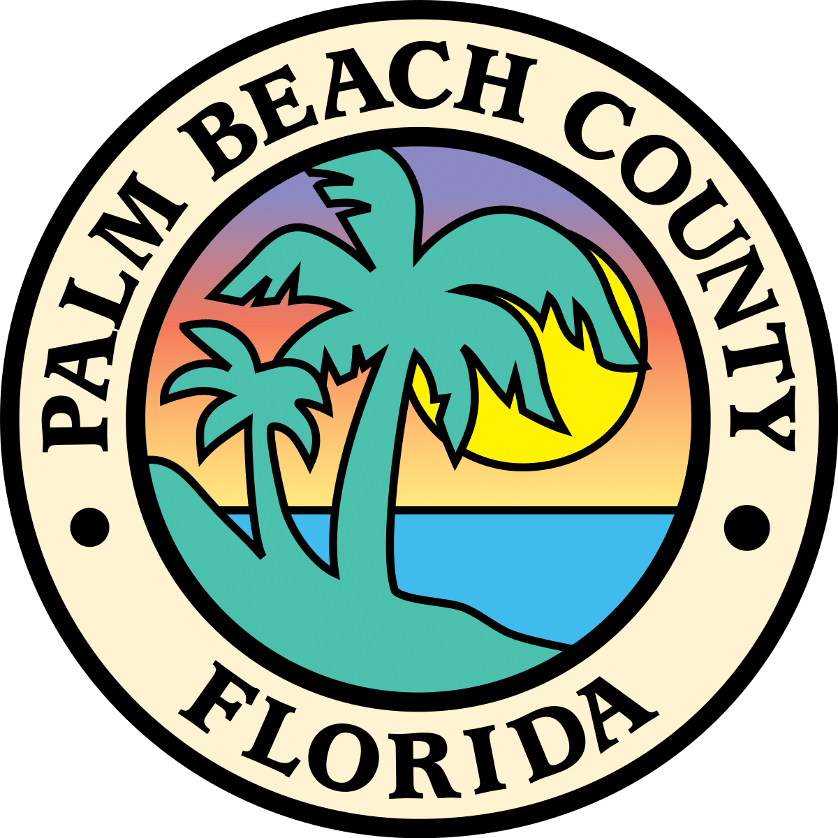 Palm Beach County Fence Company Logo